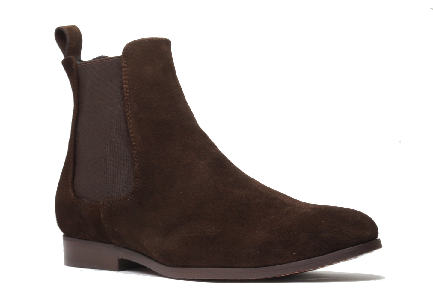 Chelsea Gamuza Suela de Cuero Chocolate