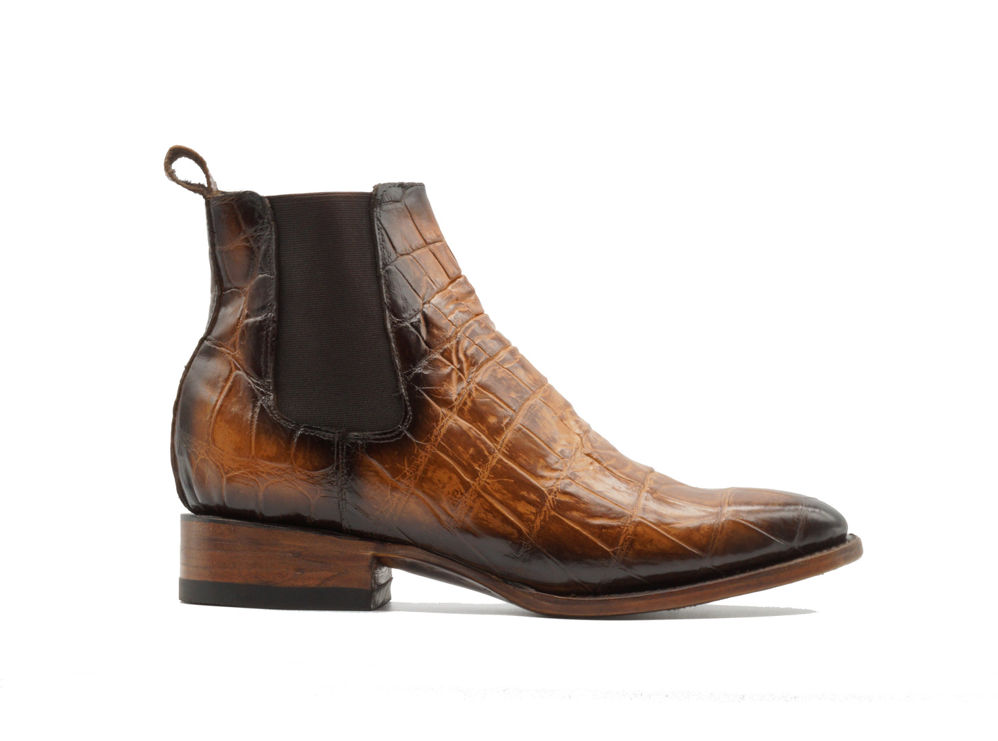 BOTIN CHELSEA EN PIEL GENUINA DE COCODRILO