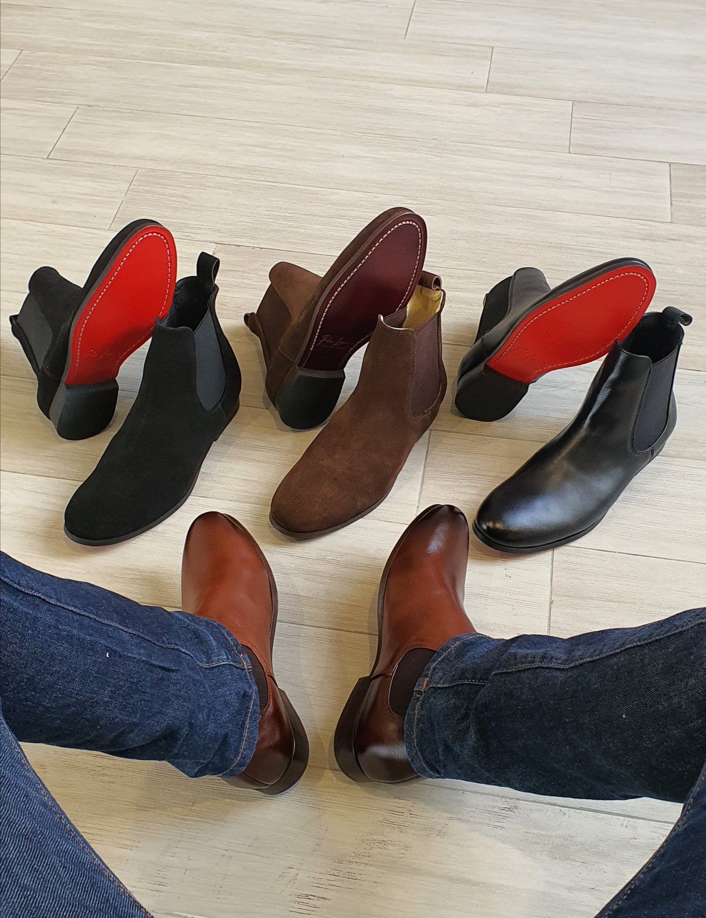 Chelsea Piel Suela de Cuero