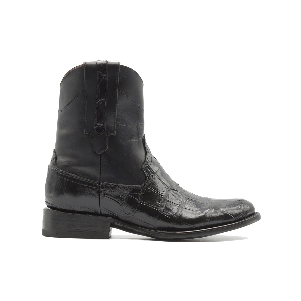 BOTIN COLORADO EN PIEL GENUINA DE COCODRILO