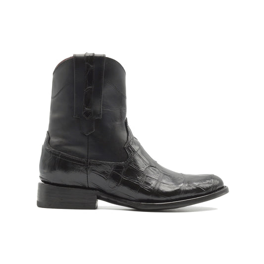 BOTIN COLORADO EN PIEL GENUINA DE COCODRILO