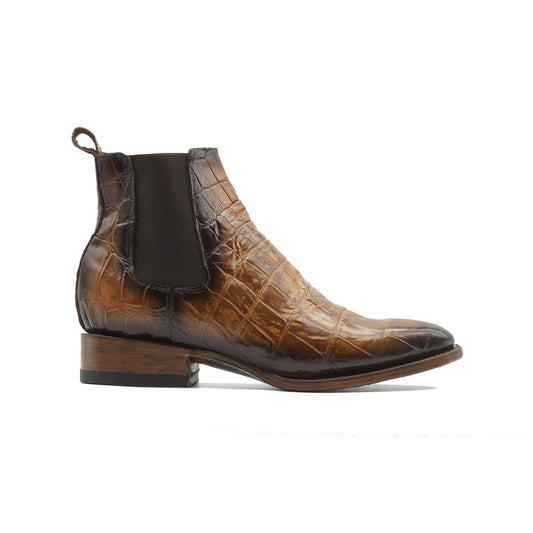 BOTIN CHELSEA EN PIEL GENUINA DE COCODRILO