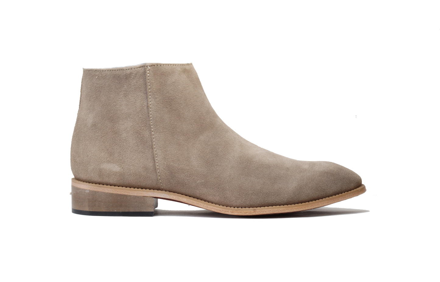 Botín Cremallera Gamuza