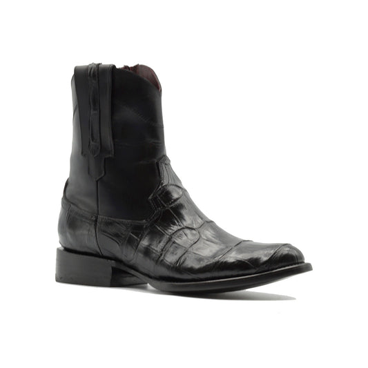 BOTIN COLORADO EN PIEL GENUINA DE COCODRILO