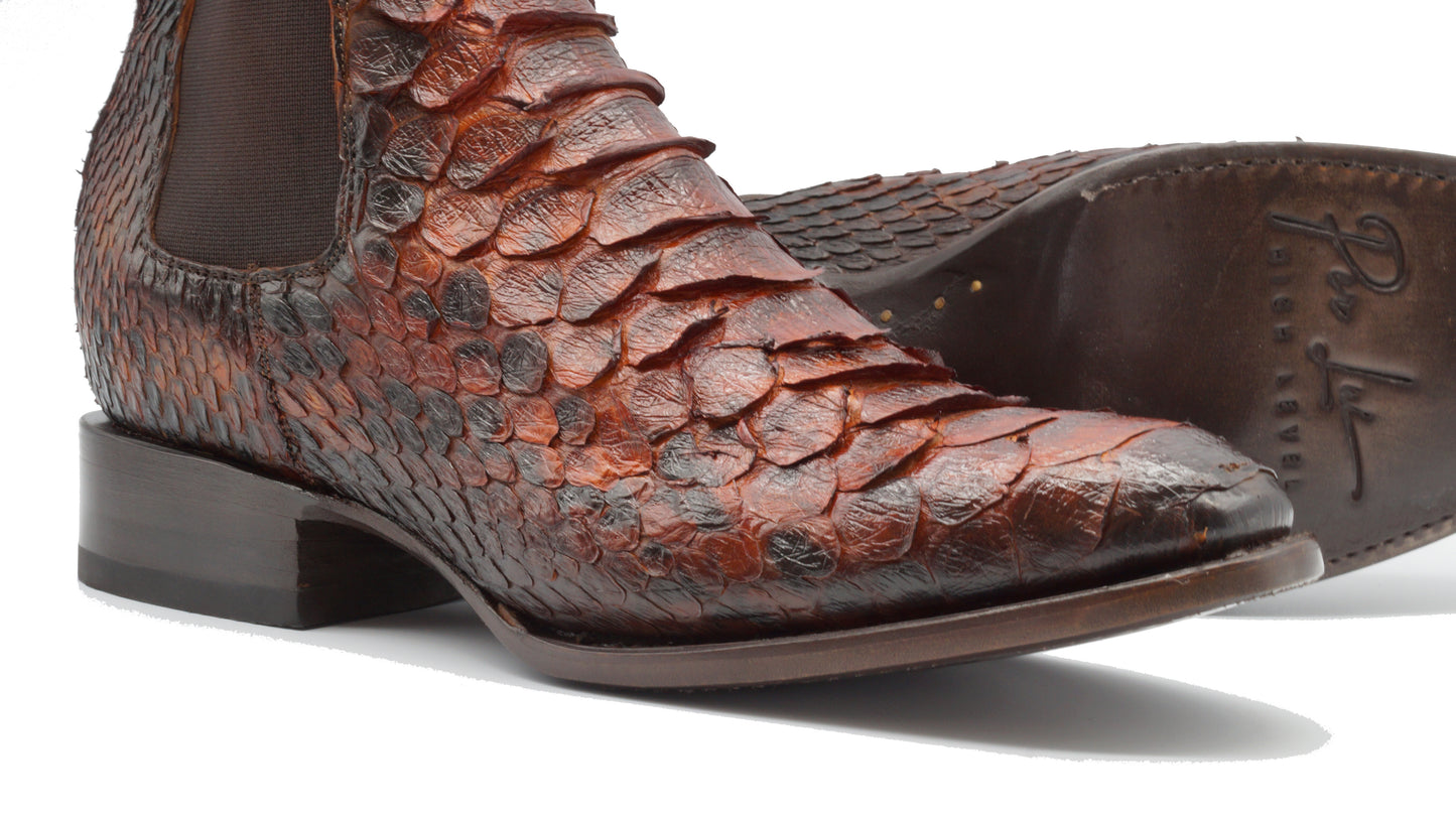 BOTIN CHELSEA EN PIEL GENUINA DE PITON