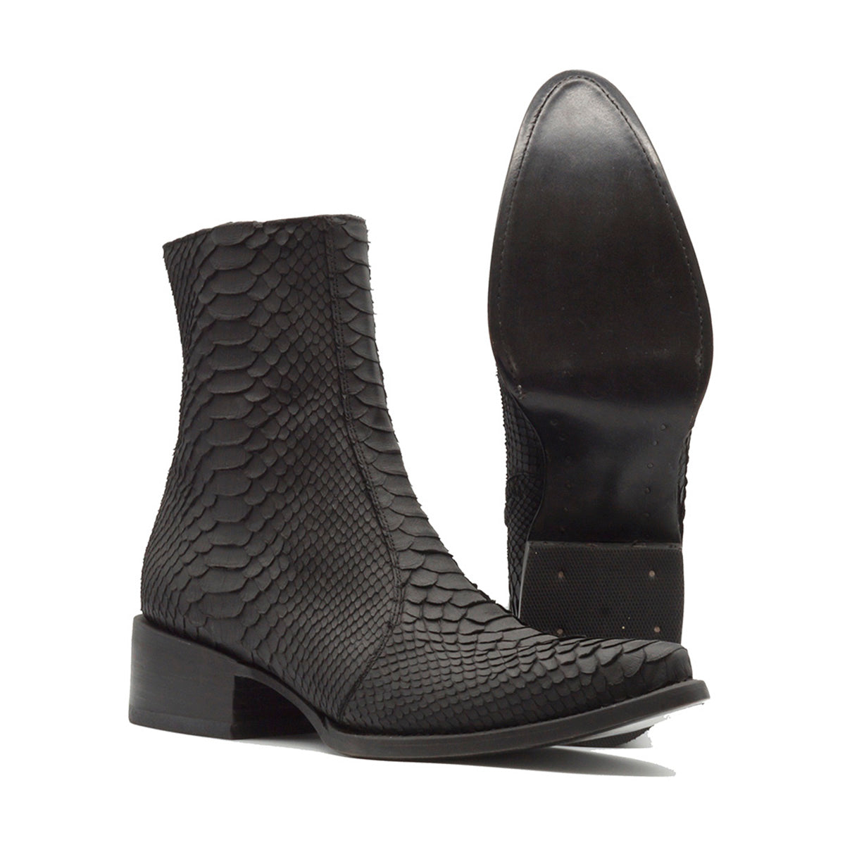 BOTIN VALENCIA EN PIEL GENUINA DE PITON
