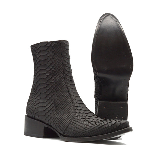 BOTIN VALENCIA EN PIEL GENUINA DE PITON
