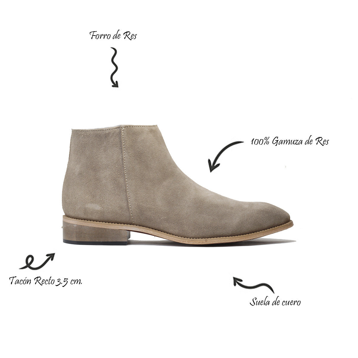 Botin Cremallera
